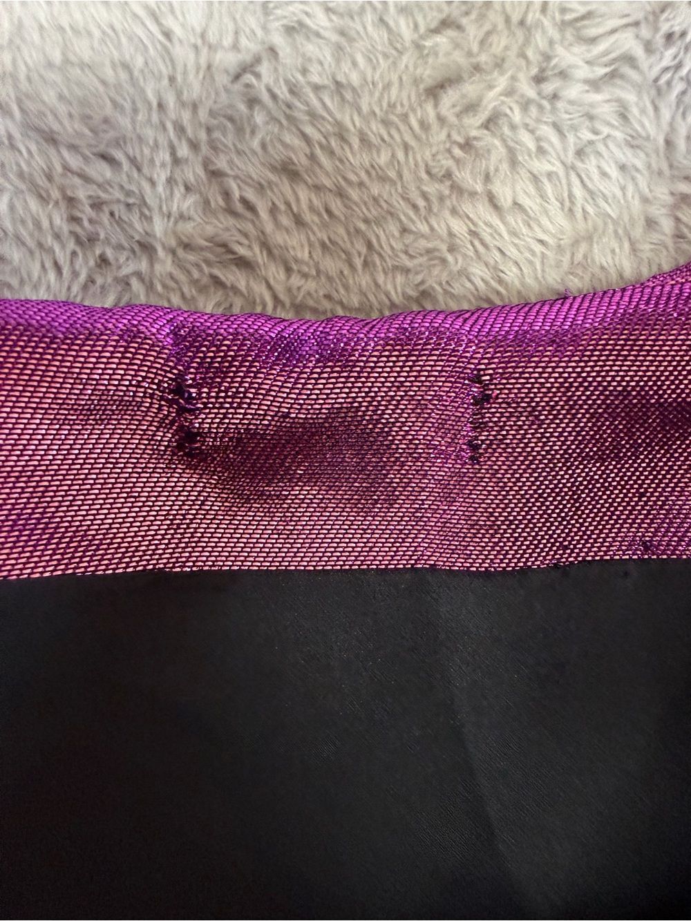 Kenzo Metallic Fuchsia Ruffle Mini Dress - Picture 5 of 6